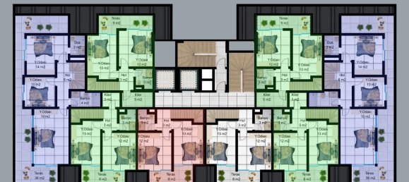 2 rooms Apartment in Alanya, Turkey No. 10110 25