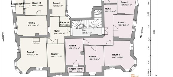Здание с 38 комнатами в Лейпциг, Германия № 233381 21