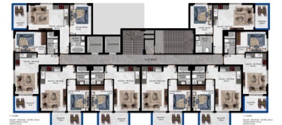 Apartment 1+1 in Avsallar, Turkey No. 31310 16