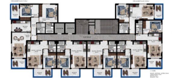 Apartment 1+1 in Avsallar, Turkey No. 31310 13