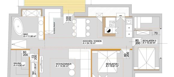 Квартира с 4 комнатами в Гозау, Австрия № 85271 12