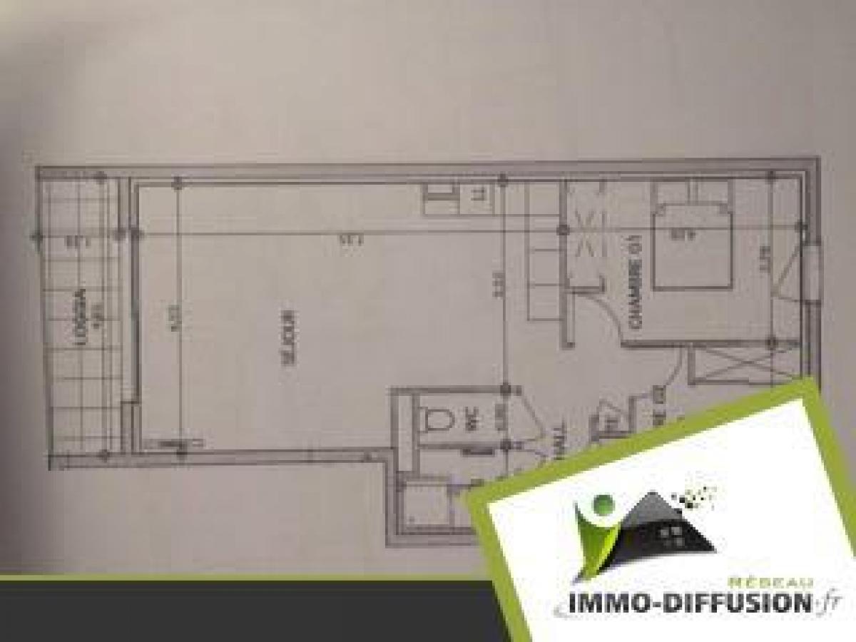 Кондоминиум  с 2 спальнями в Нарбонн, Франция № 36685