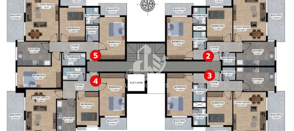 Apartment 1+1 in Oba, Turkey No. 3592 17