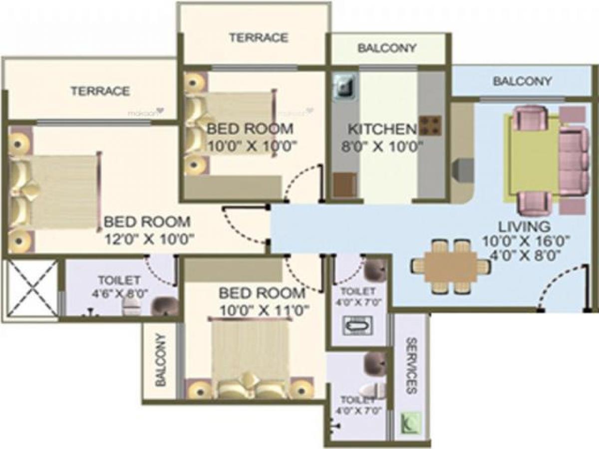 3 bedrooms House in Mumbai, India No. 58678