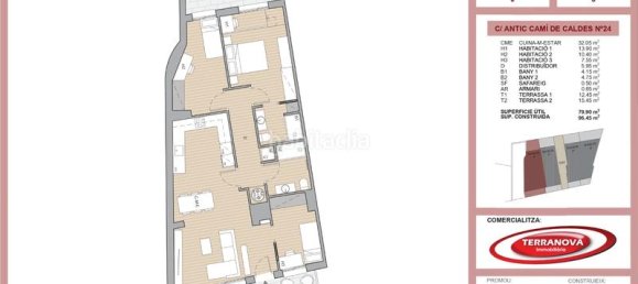 3 Schlafzimmer Wohnung in L'Ametlla Del Valles, Spain, Nr. 64598 43