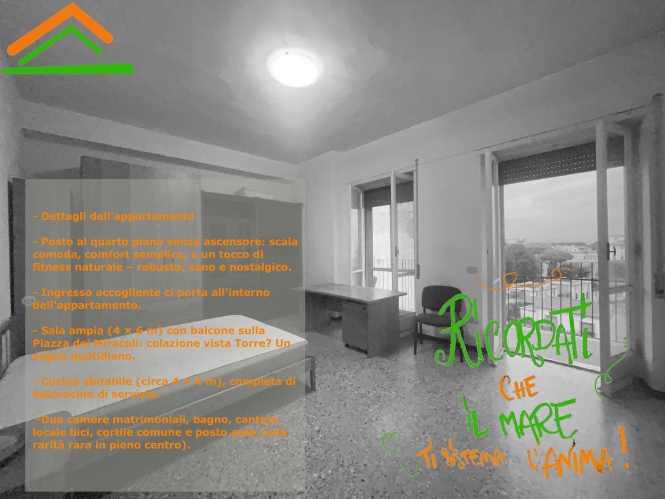 Apartamento de 4 dormitorios en Pisa, Italy No. 343260