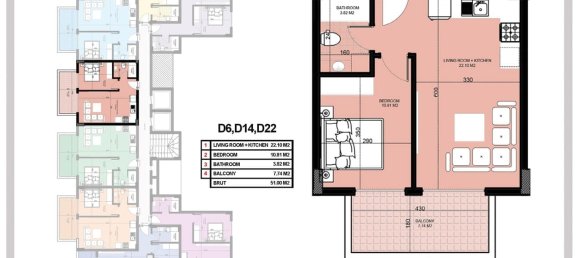 Apartamento de 1+1 en Konakli, Turkey No. 31356 24