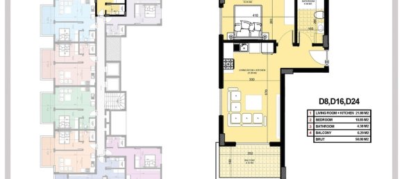 Apartamento de 1+1 en Konakli, Turkey No. 31356 26