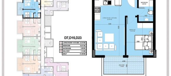 Apartamento de 1+1 en Konakli, Turkey No. 31356 25