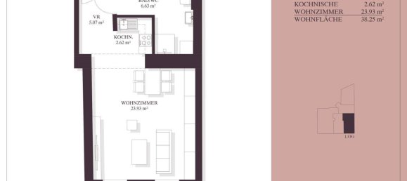 1-Zimmer Gewerbliche Immobilie in Rudolfsheim-Funfhaus, Austria, Nr. 182484 22