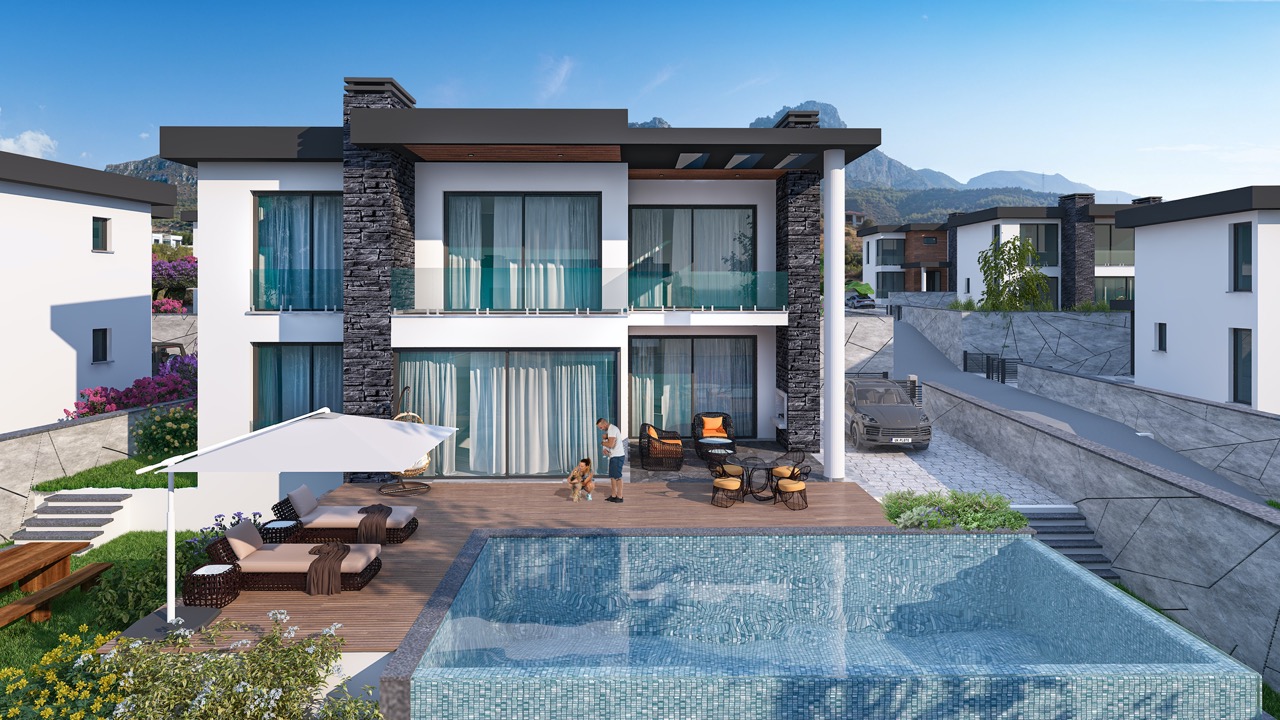 4 Schlafzimmer Villa in Girne, Nord-Zypern, Nr. 8548