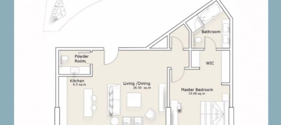 1 Schlafzimmer Wohnung in FASHIONZ RESIDENCES, Yas Island, UAE, Nr. 60549 12