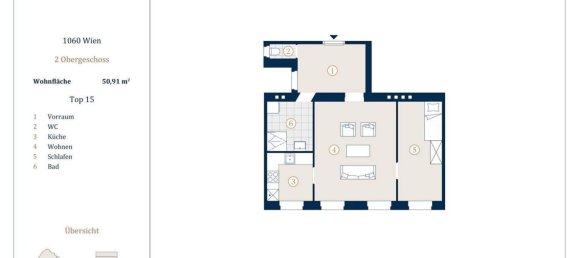 2 rooms Apartment in Mariahilf, Austria No. 246370 11