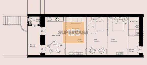 2غرفة شقة في Porto, Portugal رقم 166004 4