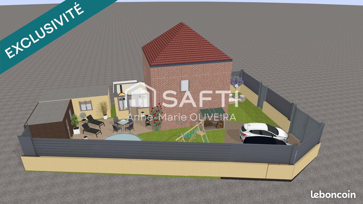 Casa de 3 dormitorios en Muille-Villette, France No. 76121