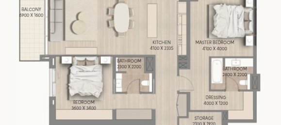 2 bedrooms Apartment in Mina Al Arab, UAE No. 13751 2