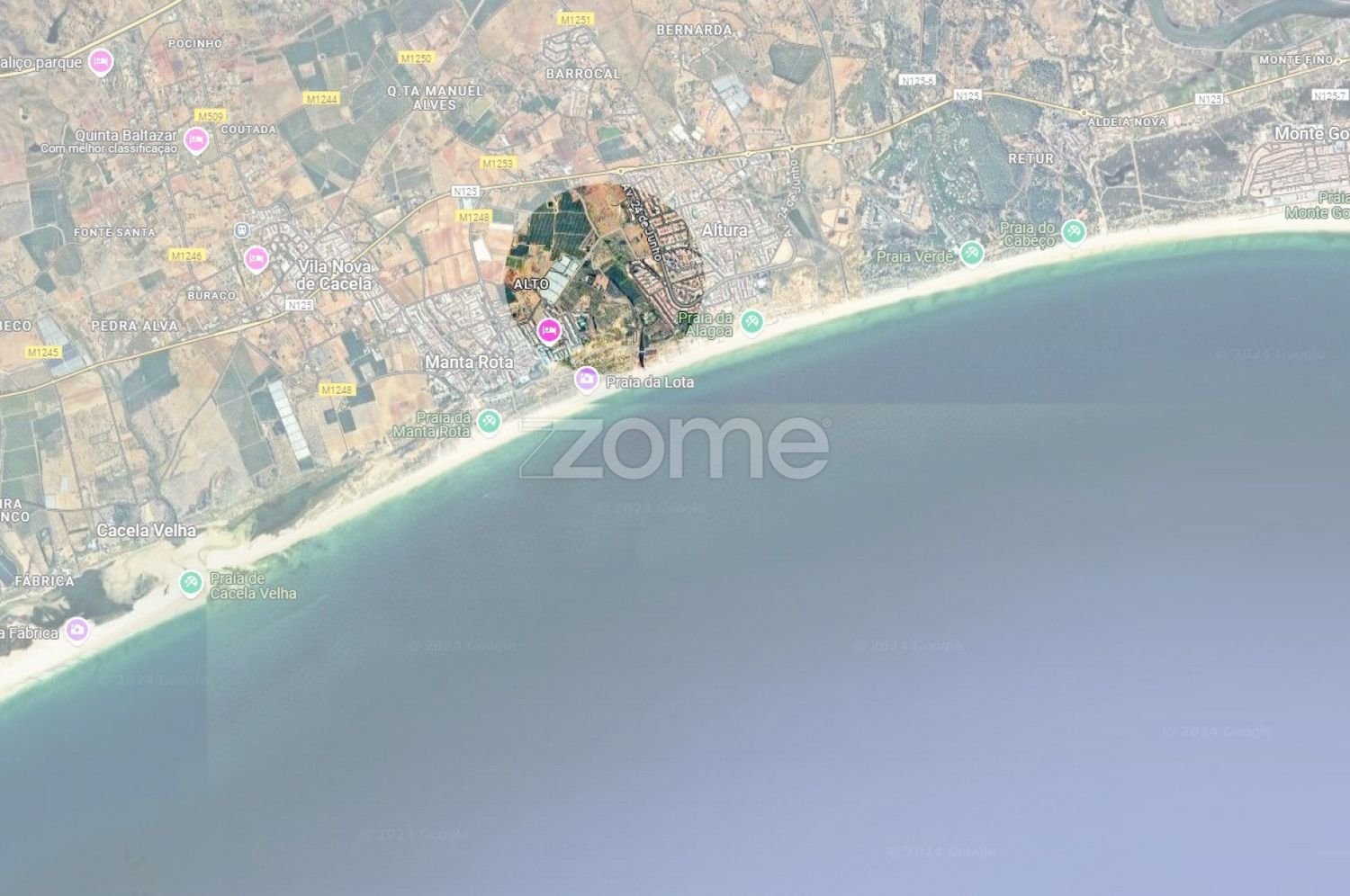 5505m² Land in Vila Nova de Cacela, Portugal No. 128091