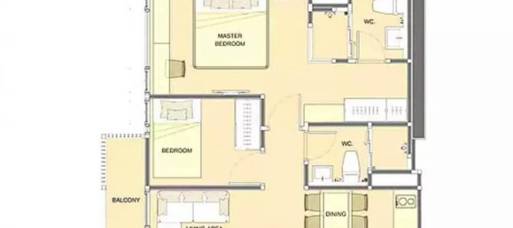 2 chambres Condo à Bangkok, Thailand No. 2830 10