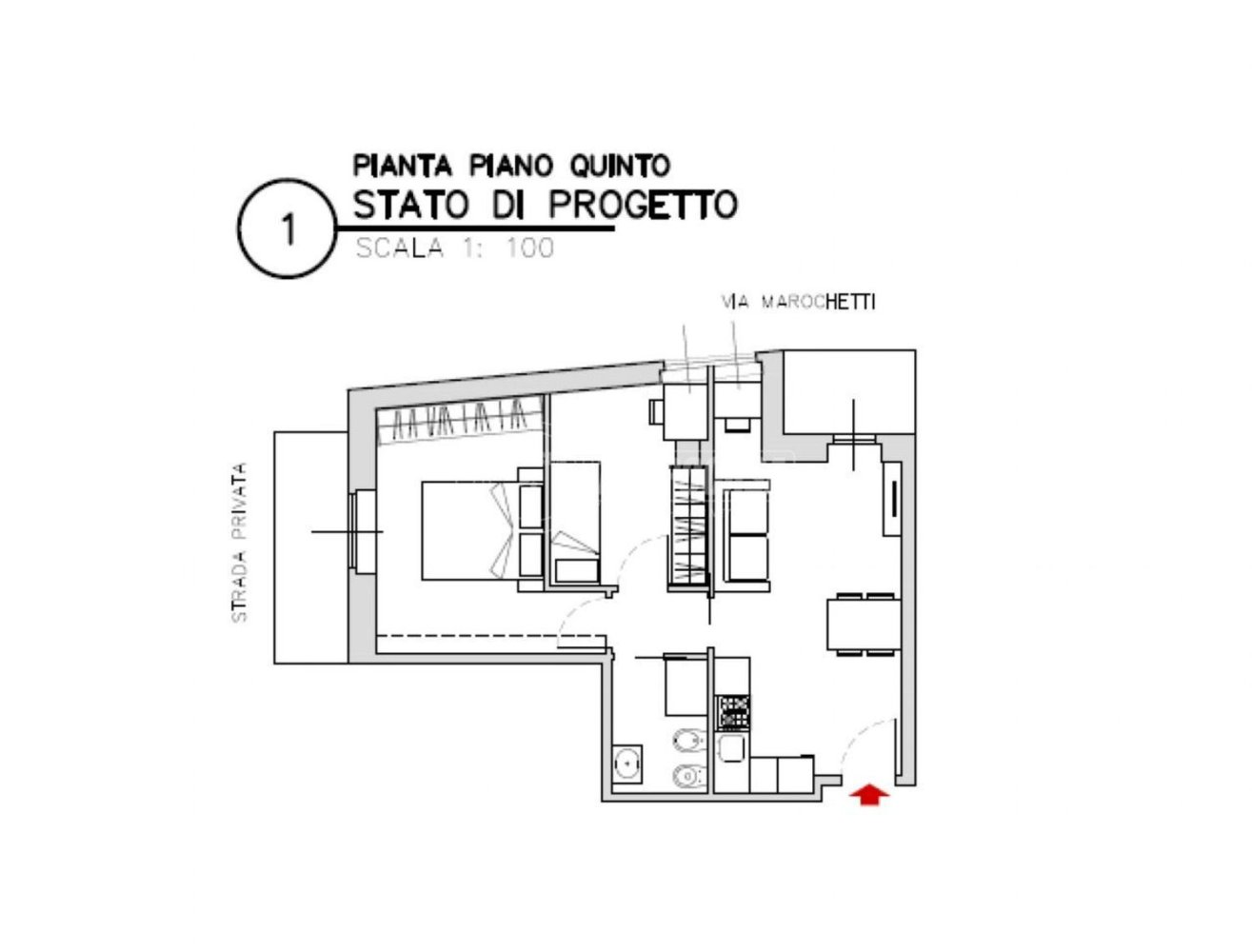 3-Zimmer Wohnung in Milan, Italy, Nr. 249452