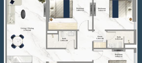 3 chambres Appartement à Dubai Silicon Oasis, UAE No. 96112 14