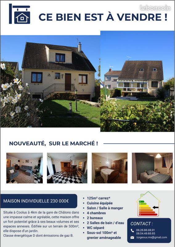 Casa de 4 dormitorios en Coolus, France No. 323957