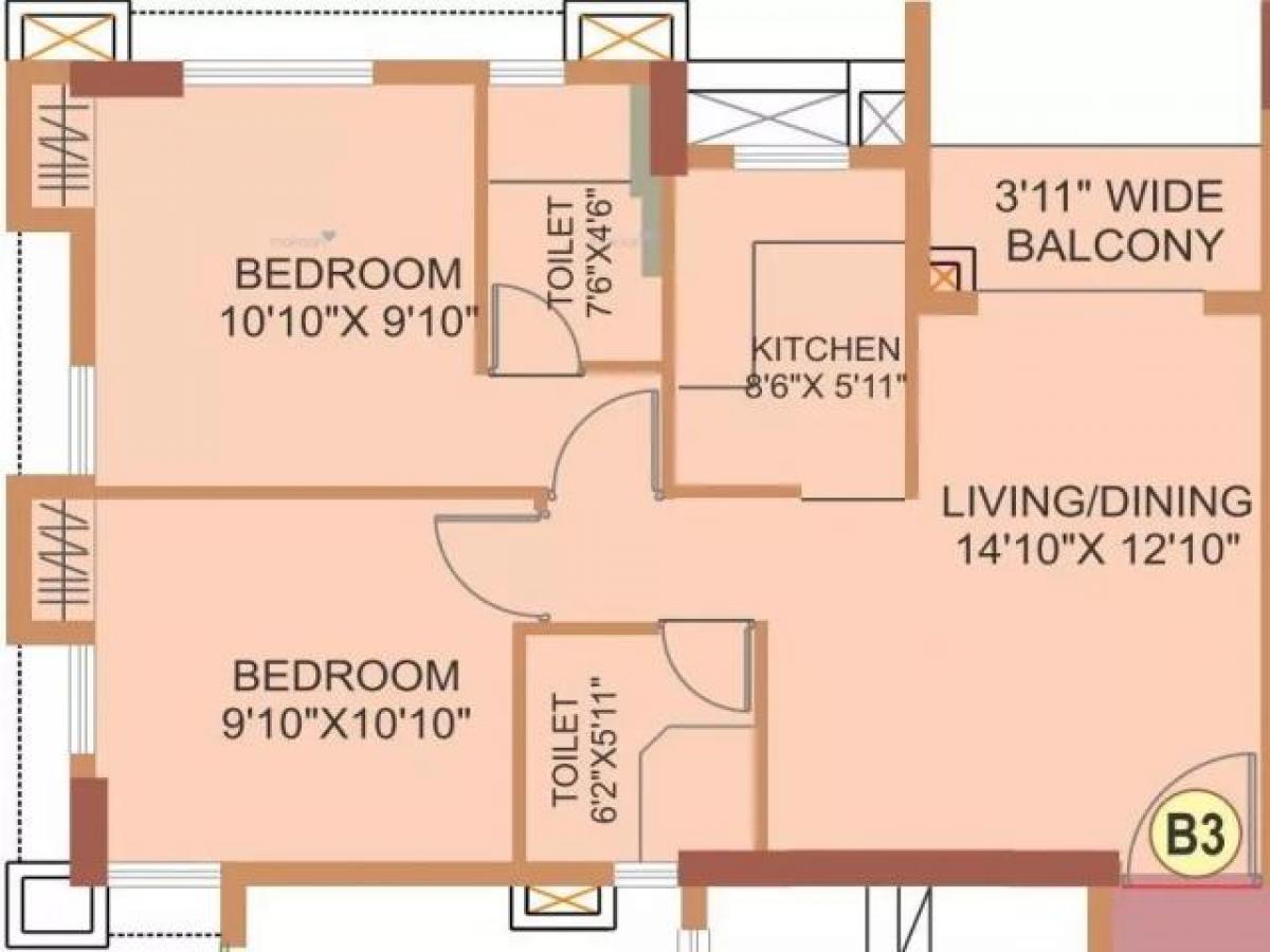 2 Schlafzimmer Haus in Kolkata, India, Nr. 13642