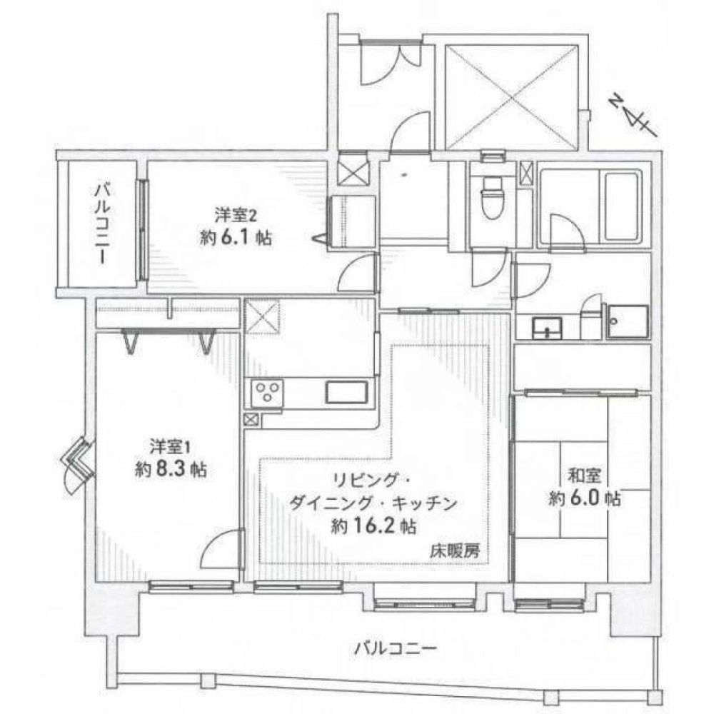 3 bedrooms Apartment in Aichi, Japan No. 6189