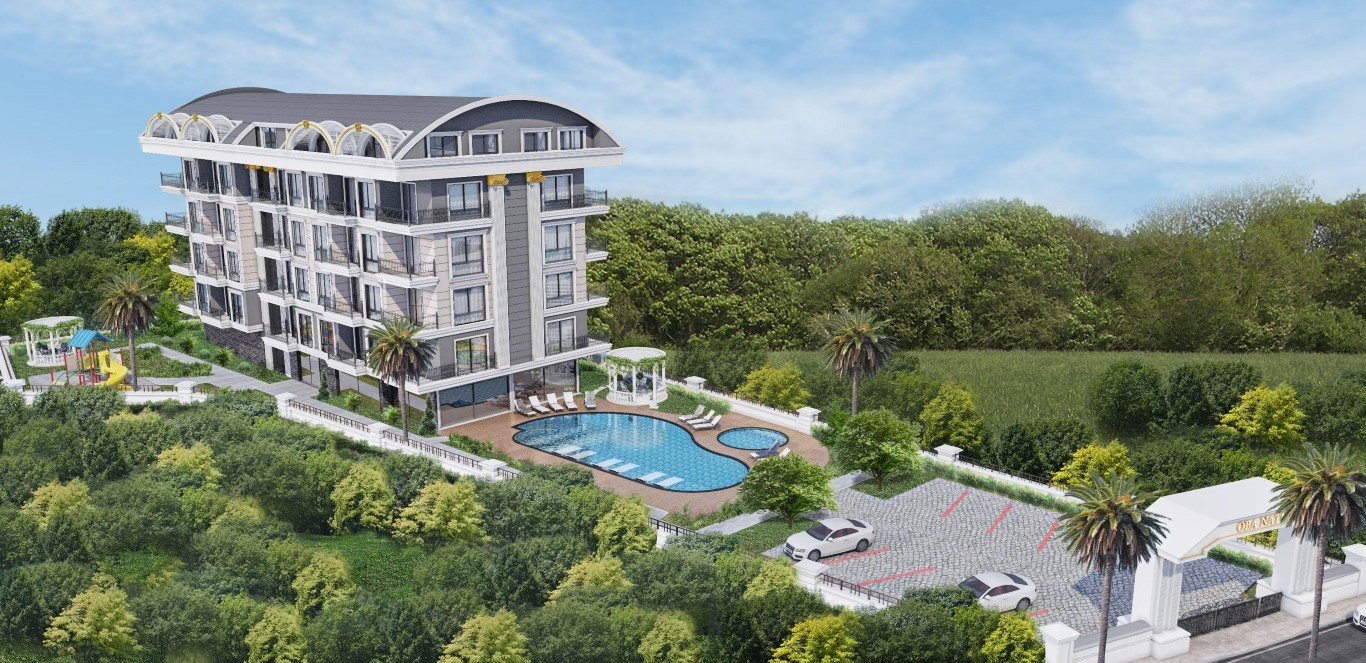 2 rooms Apartment in Oba, Turkey No. 30238