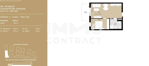 1 bedroom Apartment in St. Polten, Austria No. 175229 28