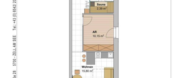 Apartamento de 2 habitaciónes en Zell am See, Austria No. 27415 13