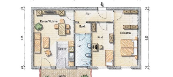 Apartamento de 2 dormitorios en Alzey-Worms, Germany No. 318578 10