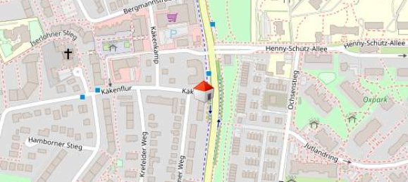 Квартира с 1 спальней в Гамбург-Север, Германия № 73383 2