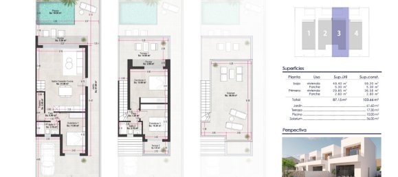 3 bedrooms Villa in Pilar de la Horadada, Spain No. 11697 4