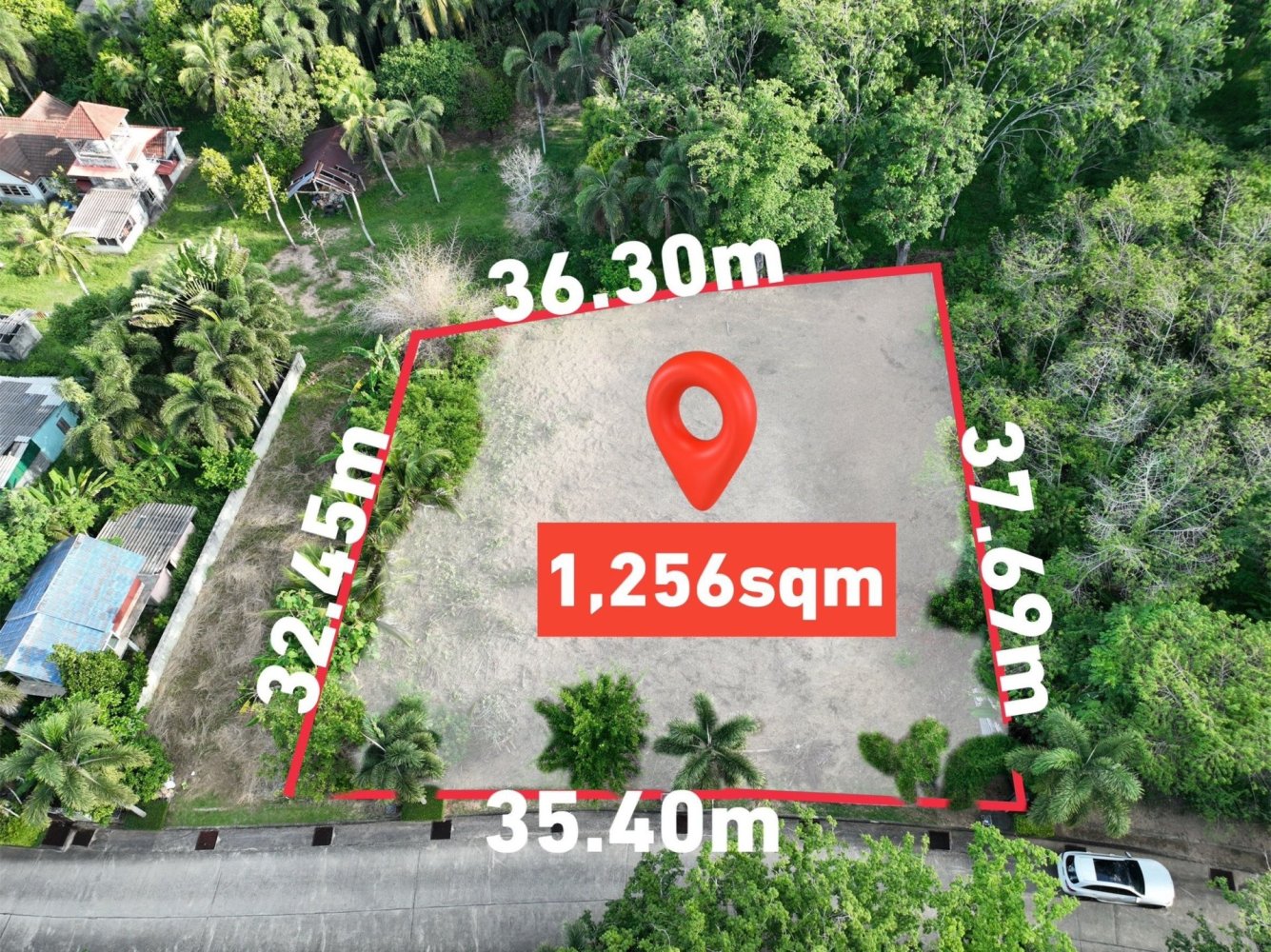 1256m² Land in Pa Klok, Thailand No. 77954
