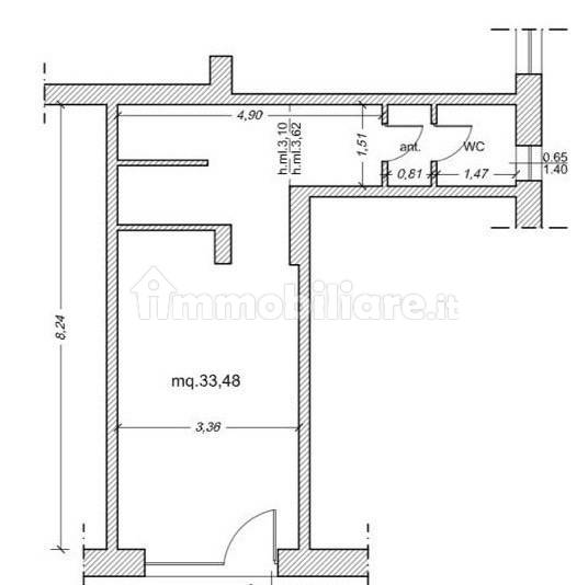 1 room Commercial property in Rome, Italy No. 169169