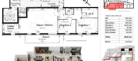 2 غرف نوم شقة في Sarreguemines, France رقم 77259 4