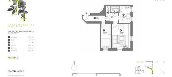 2غرفة شقة في Penzing, Austria رقم 241761 18