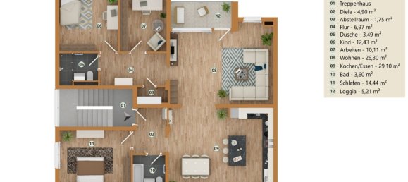 3 bedrooms Apartment in Rhein-Sieg, Germany No. 353880 15