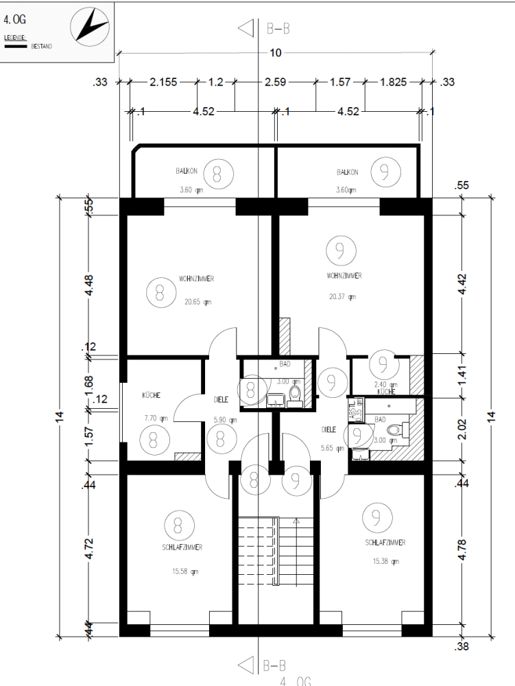 Квартира с 1 спальней в Дюссельдорф, Германия № 282001