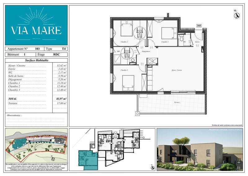 3 bedrooms Apartment in Ghisonaccia, France No. 46579