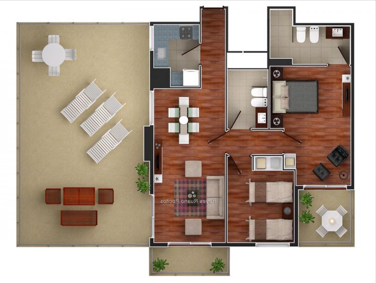 2 Schlafzimmer Wohnung in Montevideo, Uruguay, Nr. 8257