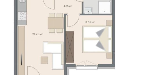 2 rooms Apartment in Vienna, Austria No. 94357 6