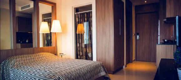 Кондоминиум  с 2 спальнями в Nam Talay, Саттахип, Таиланд № 29210 5