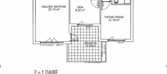 2 rooms Apartment in Altintash, Turkey No. 26940 18