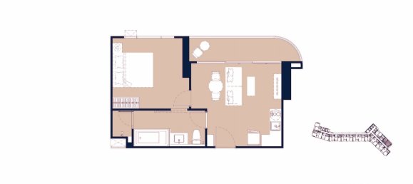 Apartamento T1 em Pattaya, Thailand N.º 27120 43