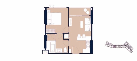 Apartamento T1 em Pattaya, Thailand N.º 27120 34