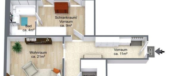 3 rooms Apartment in Favoriten, Austria No. 72642 10
