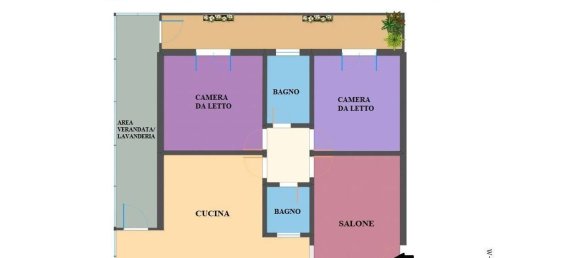 Квартира с 3 комнатами в Ачи Катена, Италия № 260965 15