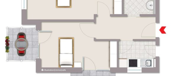 Apartamento de 2 divisões em Neuwied, Germany N.º 59390 10
