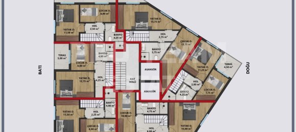 2-salle Appartement à Muratpasa, Turkey No. 31715 10